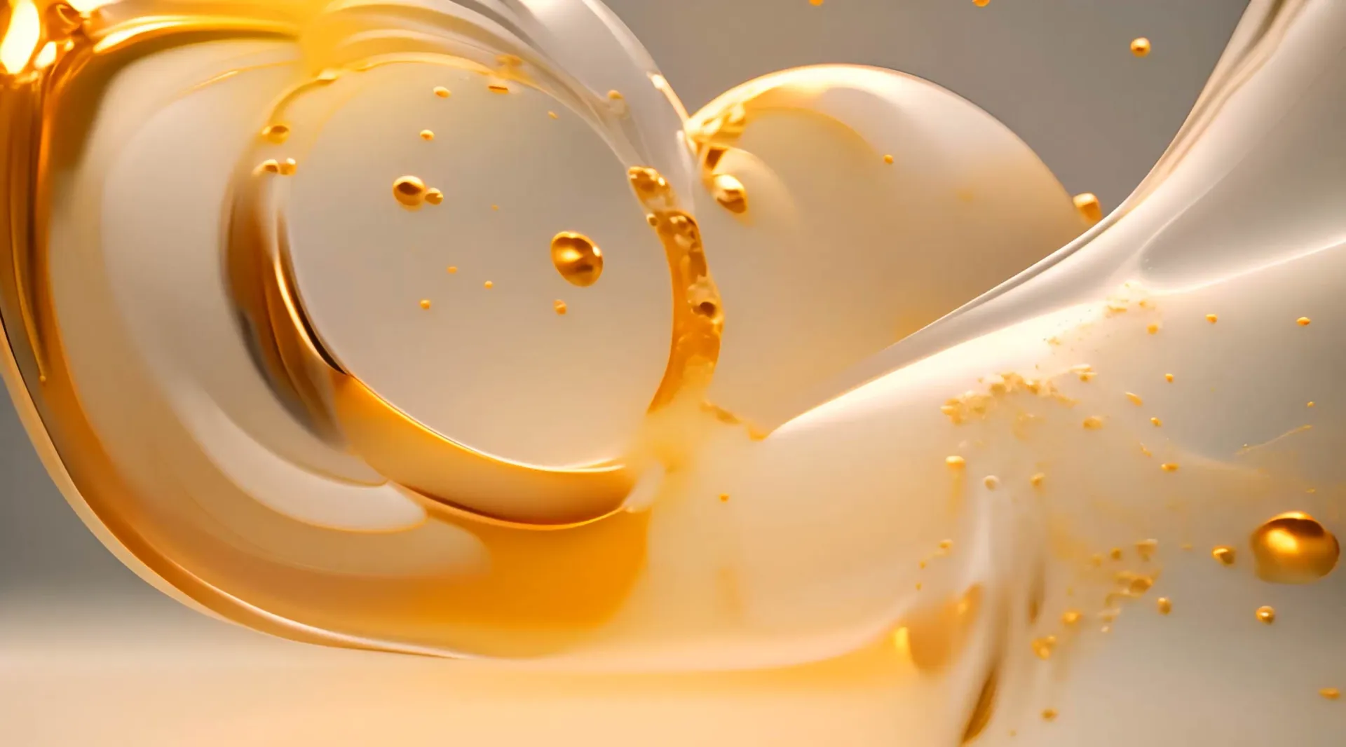Golden Swirls Luxury Fluid Motion Backdrop